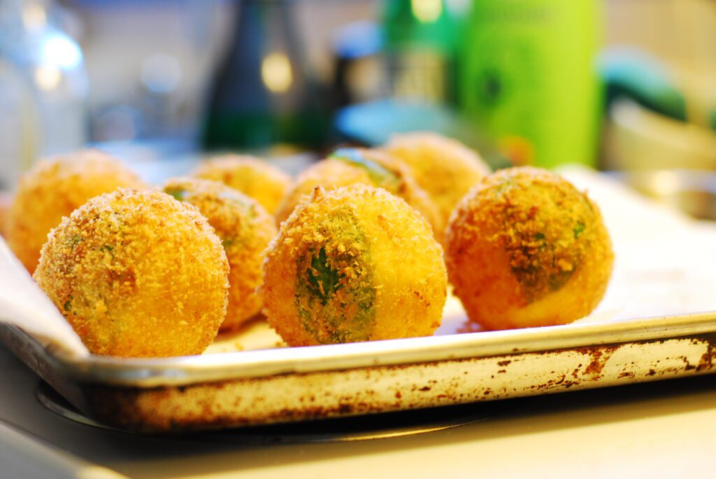 Cheap Italian food in Rome: Arancini