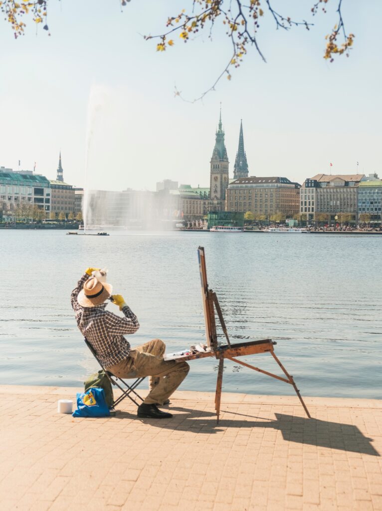 Der Alstersee Hamburg