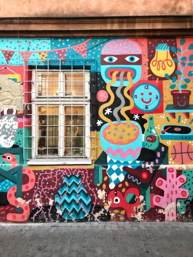 Most Instagrammable spots in Krakow - a murales in Zablocie
