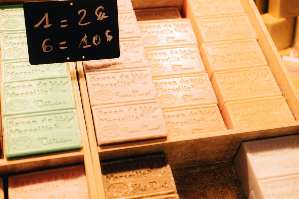 Best things to do in Old Port Marseille - bars of Marseille soap