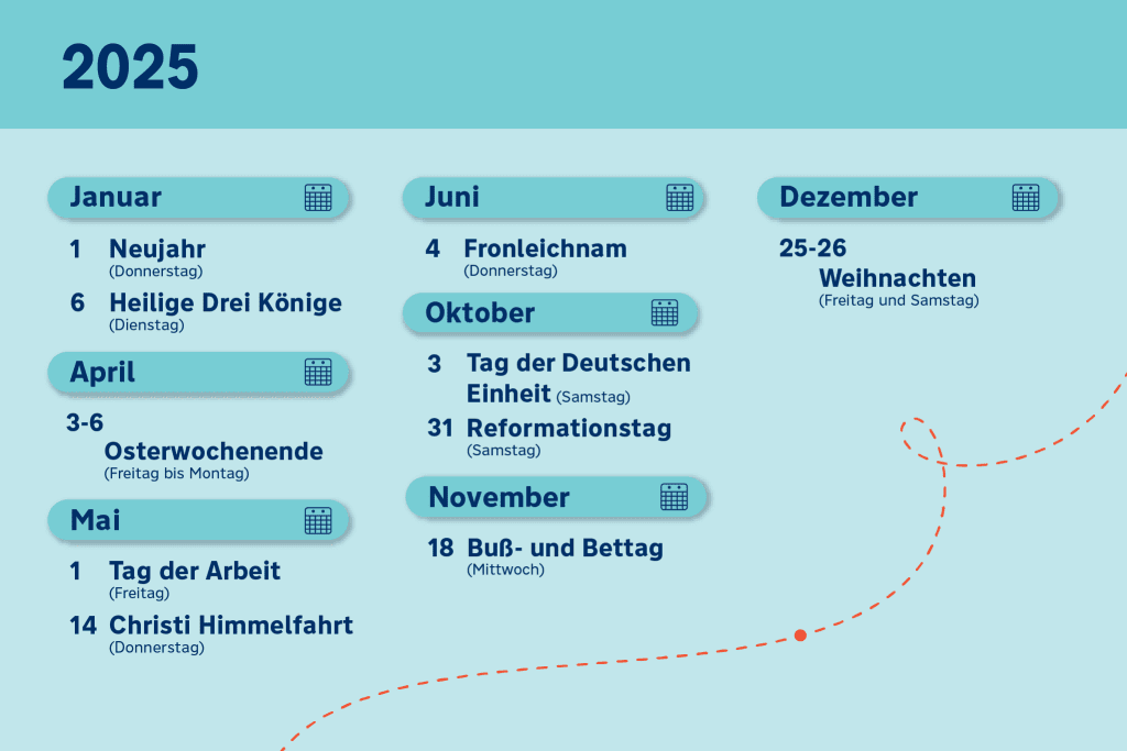 Feiertage Deutschland: Liste der bundesweiten Feiertage in Deutschland 2026