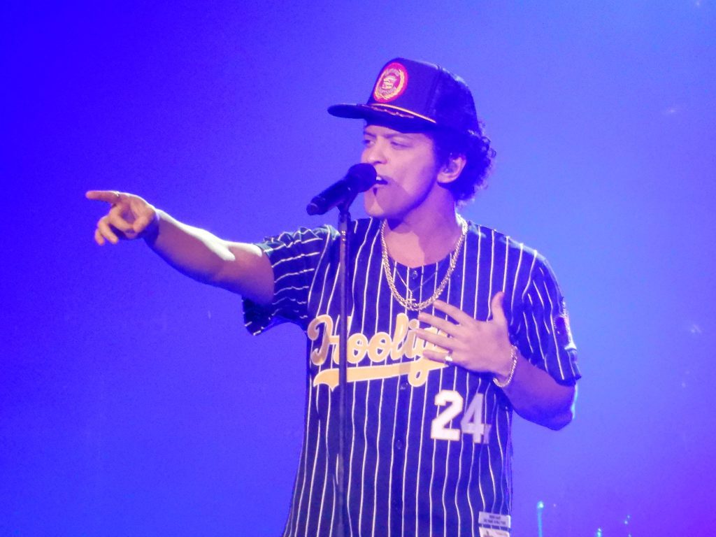 Concerti in Europa 2026: Bruno Mars durante il 24k Magic Tour