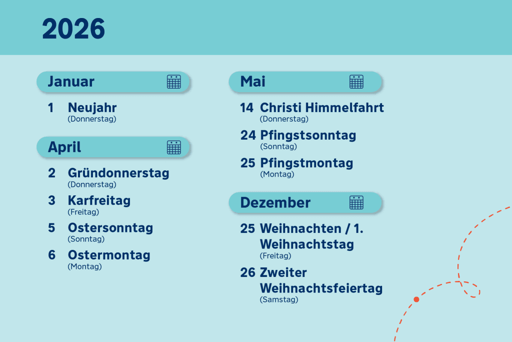 Feiertage in Dänemark: Liste der gesetzlichen Feiertage in Dänemark 2026