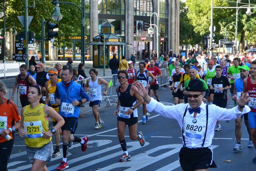Sports in Europe: Runners during the Berlin Marathon