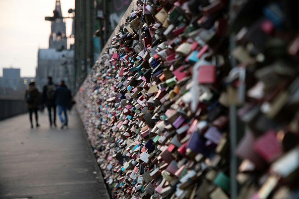 Romantic things to do in Cologne: A bridge in Cologne full of love locks