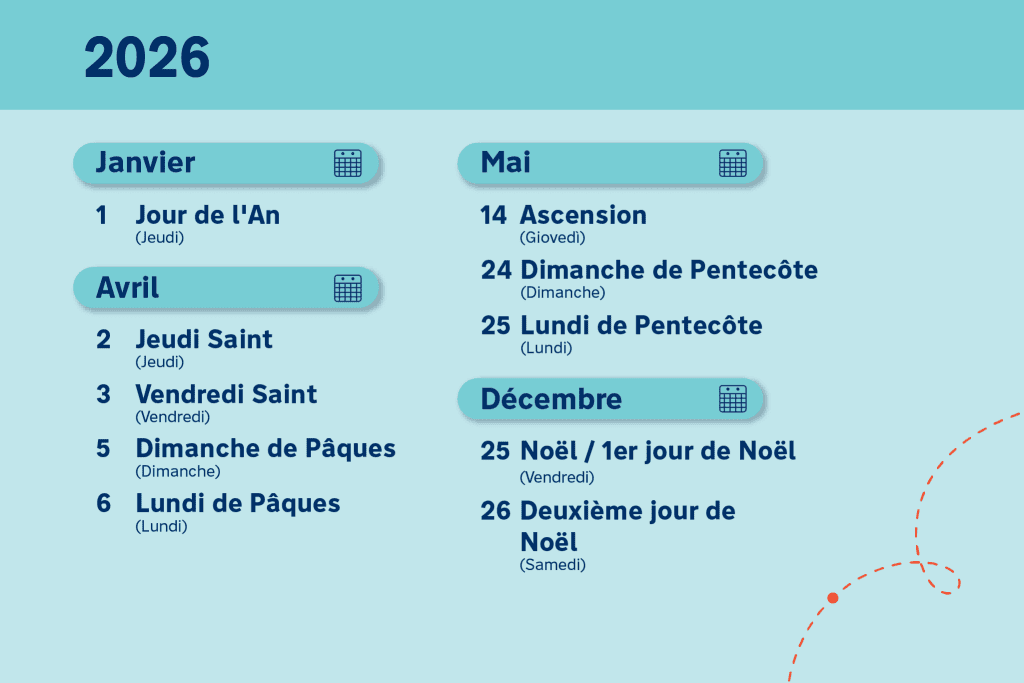 Jours fériés Danemark: Liste des jours fériés au Danemark en 2026