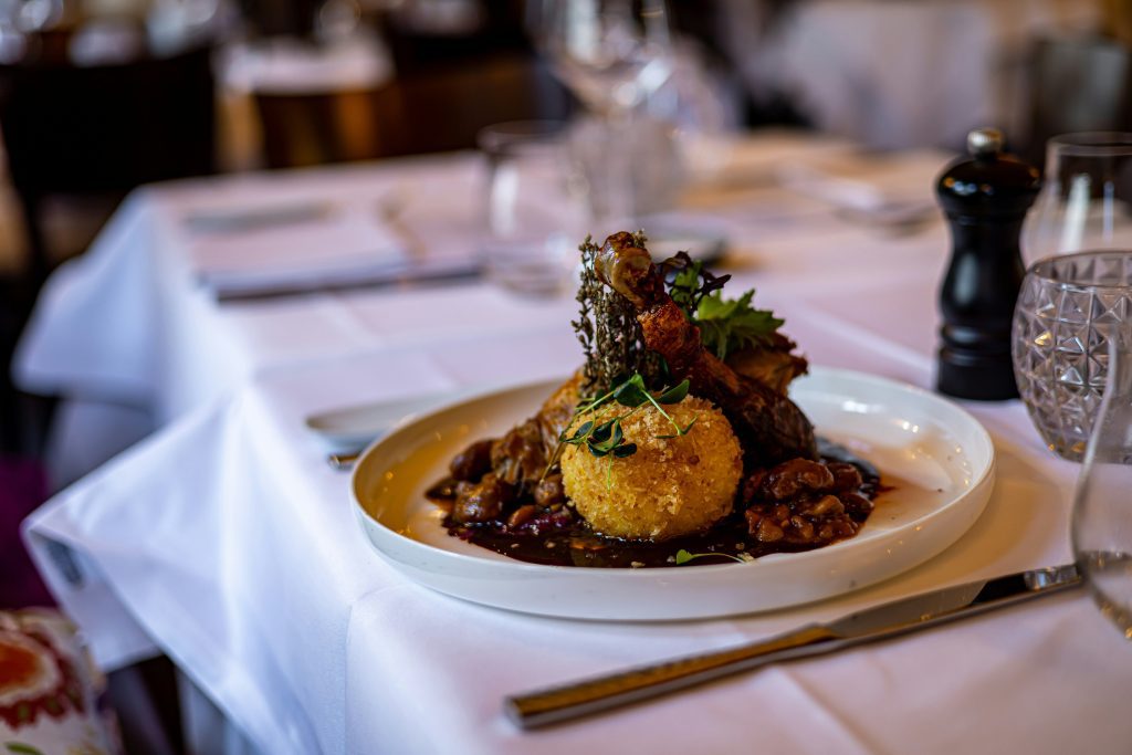Best places to eat in Munich: Knödel dish on a restaurant table