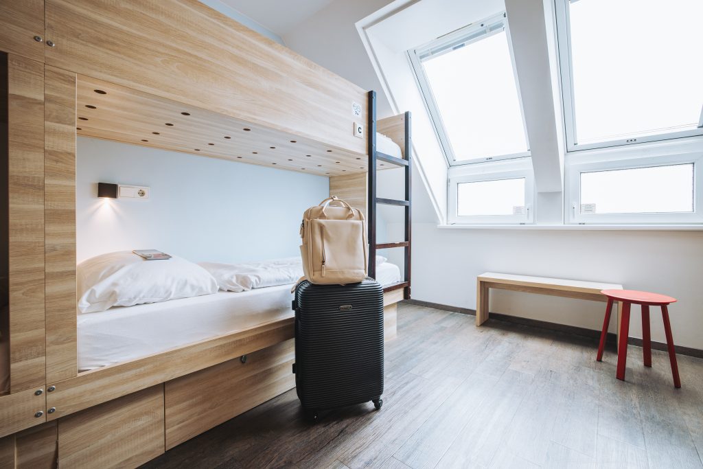 Cosy female dorm with lockers at MEININGER Hotels, close to the city centre