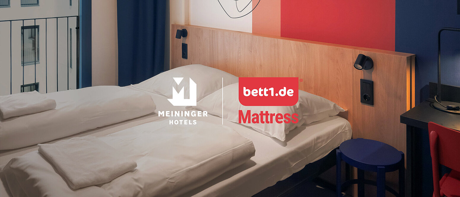 MEININGER Hotels and bett1 logos on a triple bed room photo