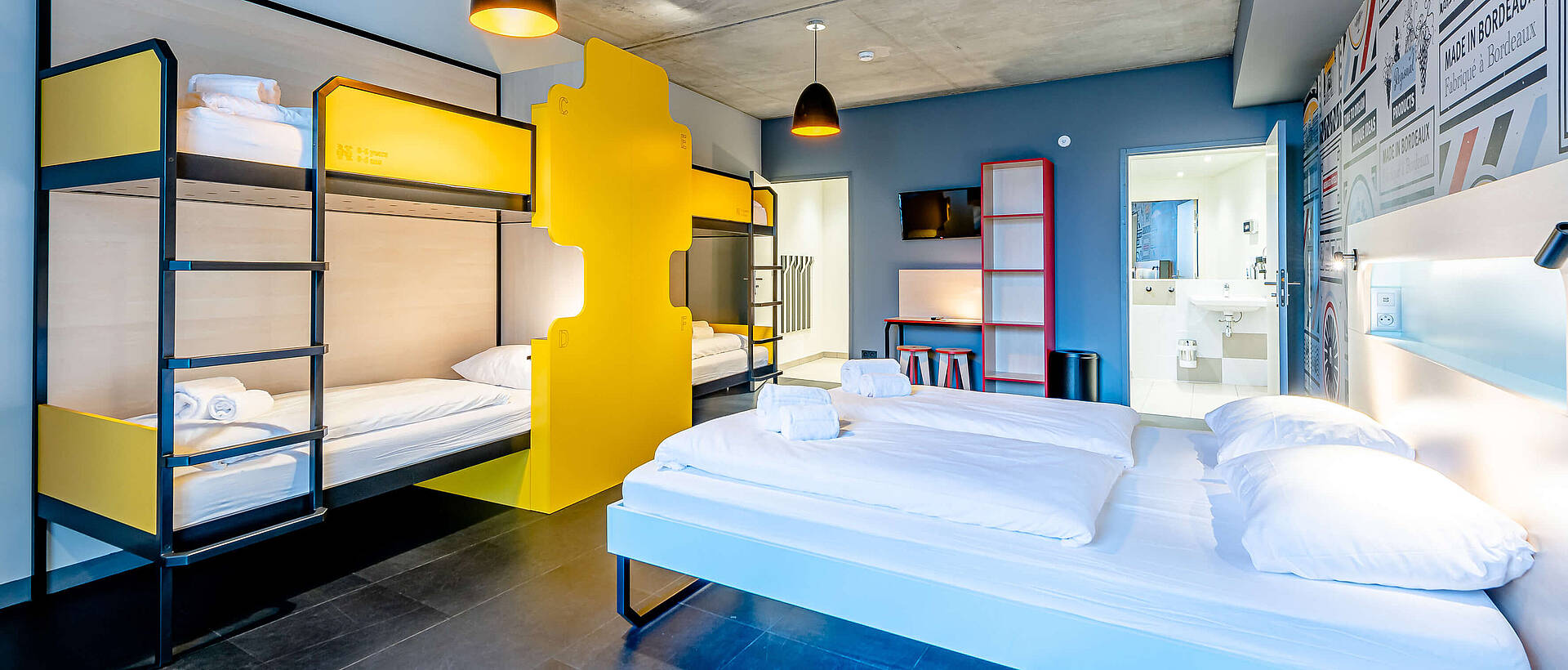 Hotel for groups: Multibed room