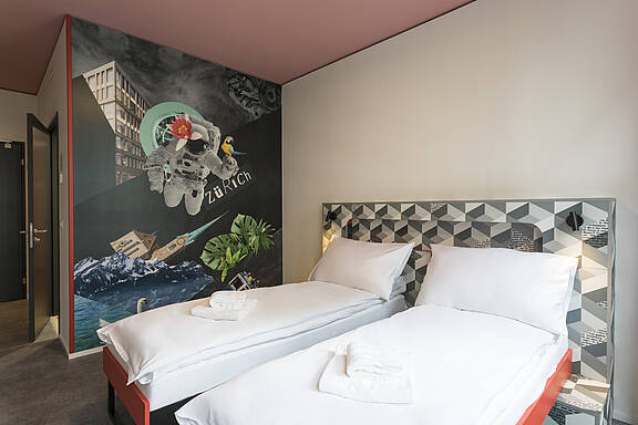 MEININGER Hotel Zürich Greencity - Enkelt-/dobbeltværelse