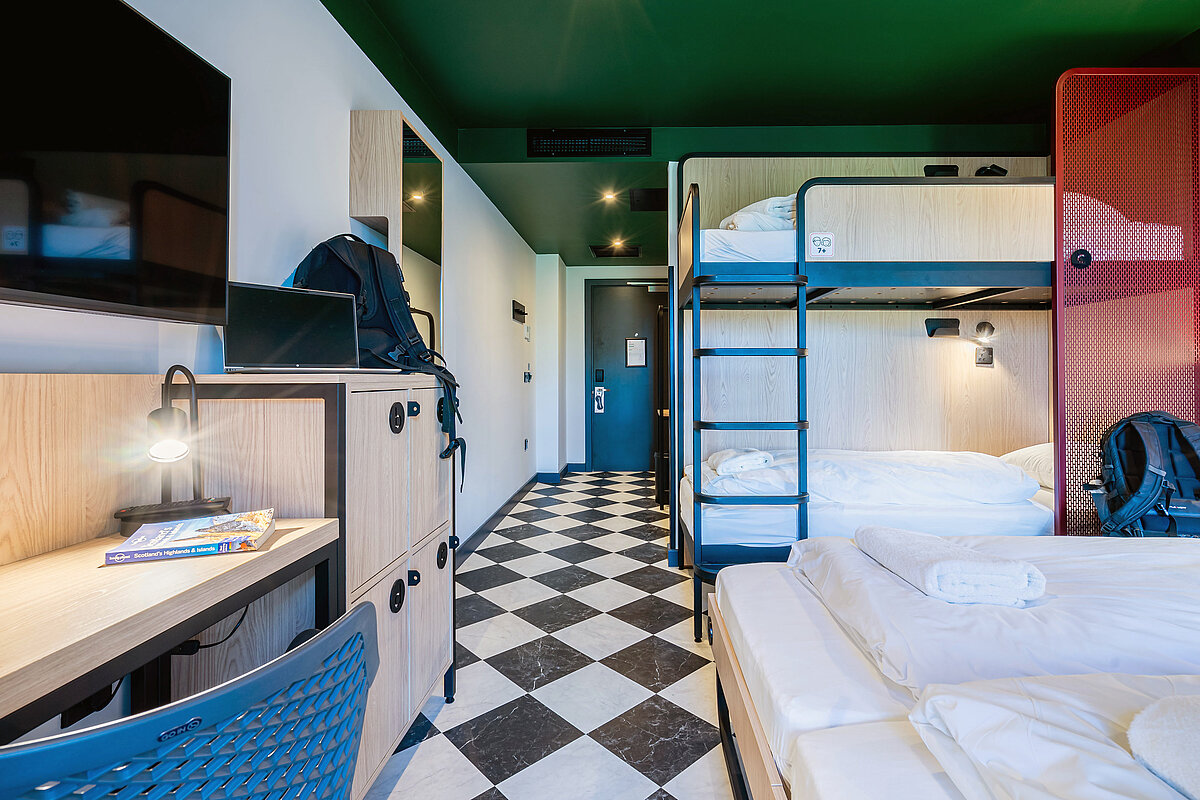 Mehrbettzimmer MEININGER Hotel Edinburgh Haymarket