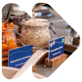 Reusable breakfast jars at MEININGER Hotels supporting low-waste dining