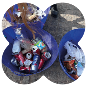 Waste sorting in bins supporting recycling efforts at MEININGER Hotels