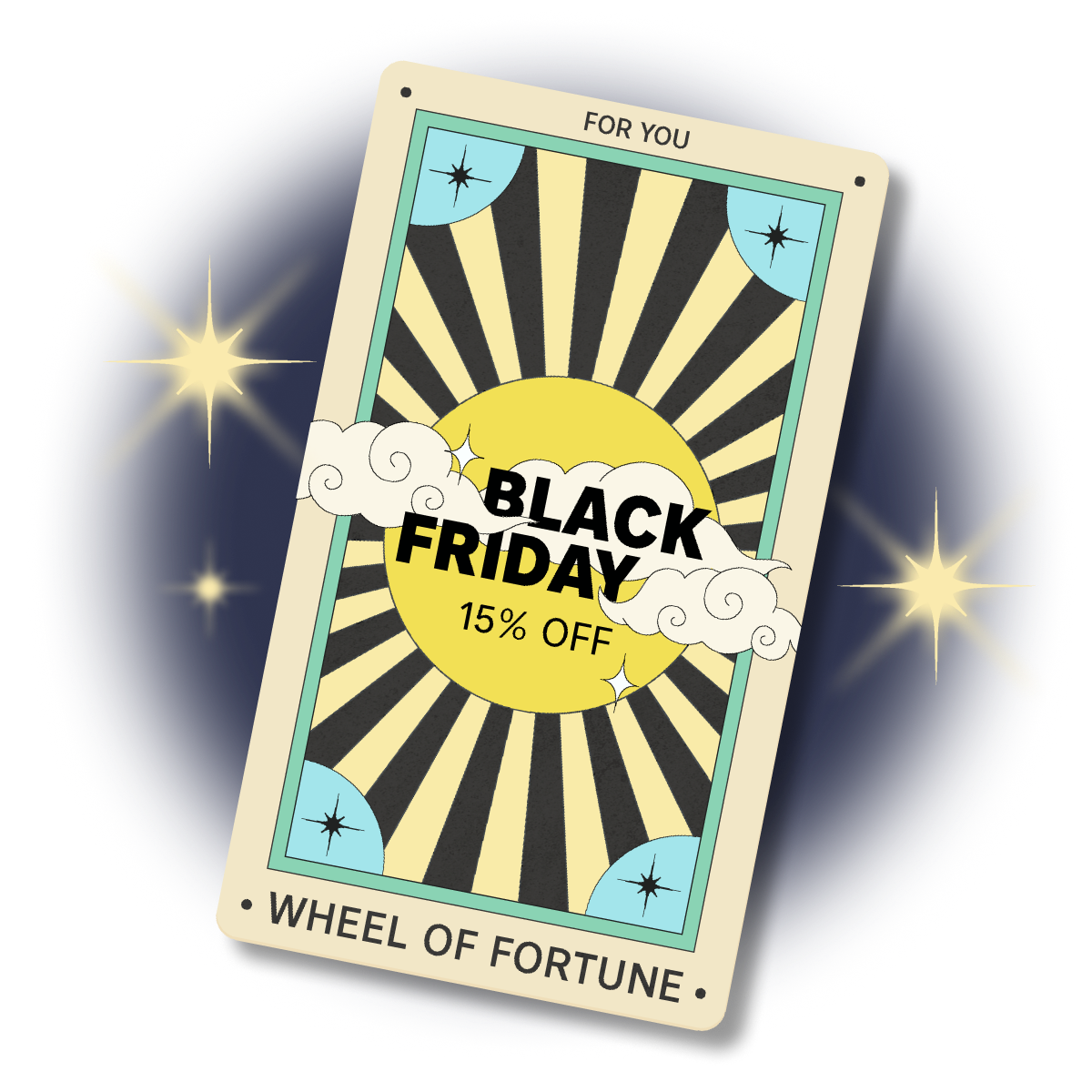 Key card with the MEININGER Hotels Black Friday campaign promo code